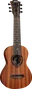 LAG Ukelele Tiki Uku Tenor en Sapelli avec Satiné - 432 mm - Étui Inclus