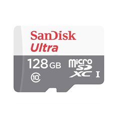 SanDisk Ultra MicroSDXC 128GB + Adaptateur SD Carte Mémoire MicroSD UHS-I Classe 10 A1