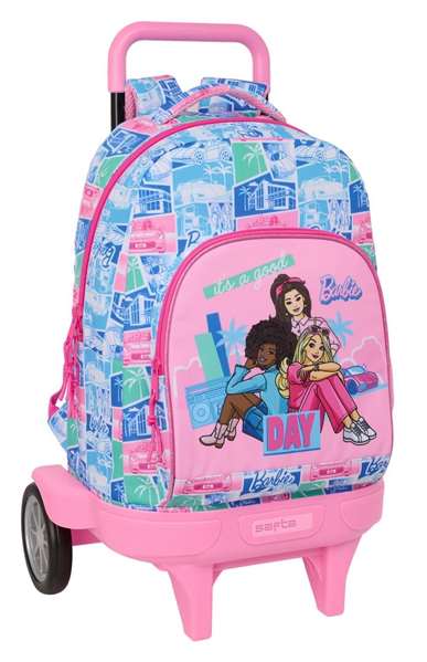 Safta Mochila gde. c/ruedas compact evol. ext. Barbie 33x45x22cm Safta Mochila gde. c/ruedas compact evol. ext. Barbie 33x45x22cm
