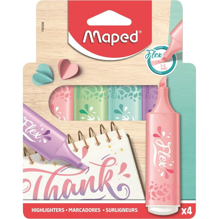 Maped Surligneur 740308 Vert 4 Pièces Maped Surligneur 740308 Vert 4 Pièces