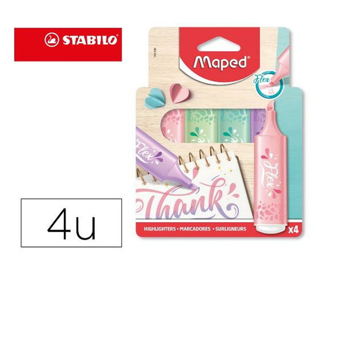 Maped Surligneur 740308 Vert 4 Pièces Maped Surligneur 740308 Vert 4 Pièces
