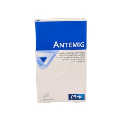 PILEJE Antemig 20 comprimés Complément alimentaire Magnésium Coenzyme Q10 Matricaire Vitamine B6 PILEJE Antemig 20 comprimés Complément alimentaire Magnésium Coenzyme Q10 Matricaire Vitamine B6