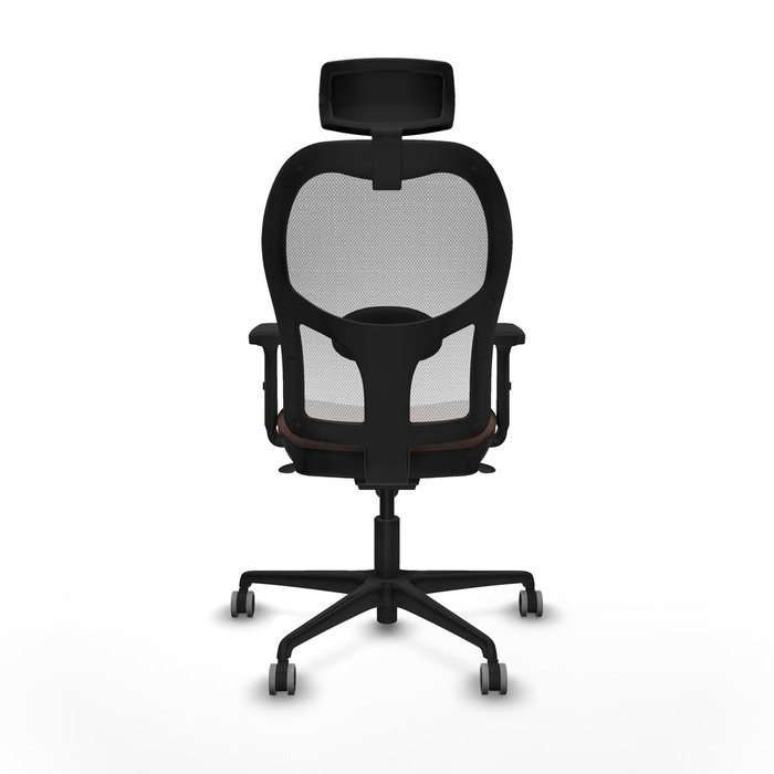 Piqueras y Crespo Chaise de Bureau 2D036G2 Blanc et Brun foncé Piqueras y Crespo Chaise de Bureau 2D036G2 Blanc et Brun foncé