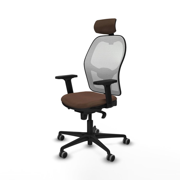 Piqueras y Crespo Chaise de Bureau 2D036G2 Blanc et Brun foncé Piqueras y Crespo Chaise de Bureau 2D036G2 Blanc et Brun foncé