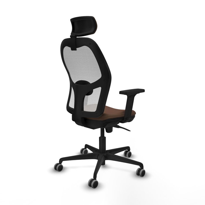 Piqueras y Crespo Chaise de Bureau 2D036G2 Blanc et Brun foncé Piqueras y Crespo Chaise de Bureau 2D036G2 Blanc et Brun foncé