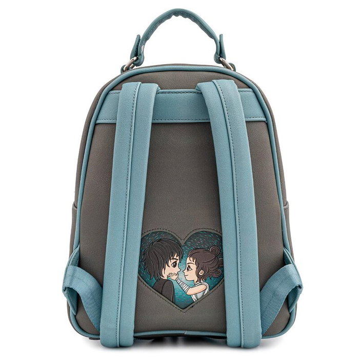 LOUNGEFLY - Sac à dos Star Wars Rey Kylo Ren 27 cm - Dimensions : 22.5 x 27.5 x 11.2 cm