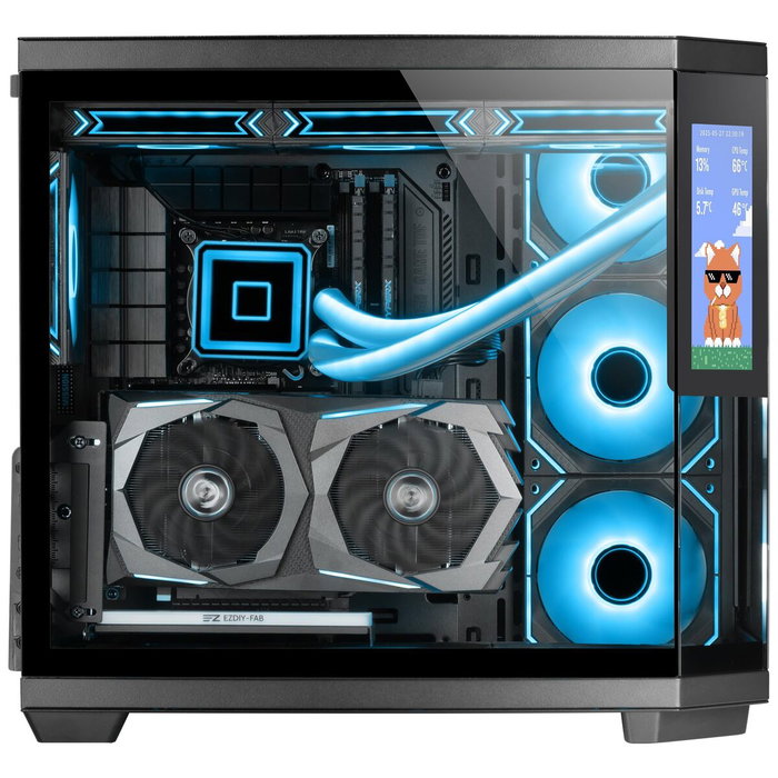 Mars Gaming MC3TCORELCD Boîtier ATX avec écran IPS 7,2 pouces