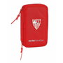 Plumier double Sevilla Fútbol Club M854 Rouge 12.5 x 19.5 x 4 cm (28 Pièces)