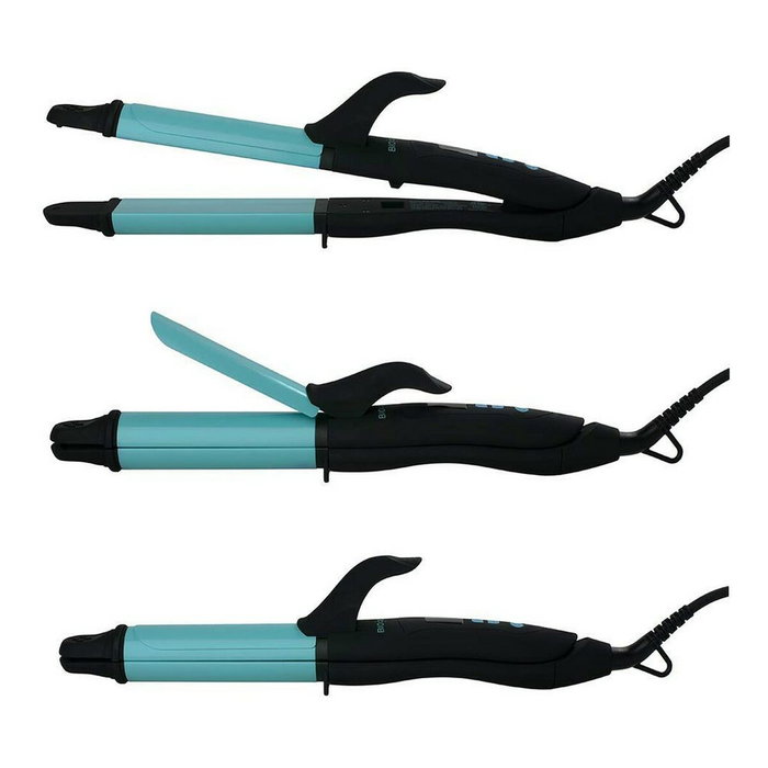 Bio Ionic 3-in-1 Curler Wand Flat Iron Bleu