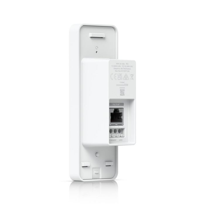 Ubiquiti UA-Hub - Support mural pour box, port RJ45 10/100 Mbps, PoE+, résistance IP55, en alliage d'aluminium et polycarbonate, blanc