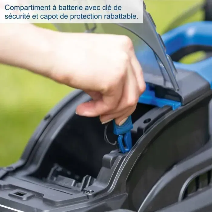 Scheppach BC-MP320-X SET L - Tondeuse à gazon sans fil - 32 cm - Moteur brushless - 3-en-1 : tonte, ramassage, bordure - Compatible gamme IXES 20V - Jusqu'à 300 m²