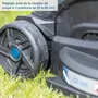 Scheppach BC-MP320-X SET L - Tondeuse à gazon sans fil - 32 cm - Moteur brushless - 3-en-1 : tonte, ramassage, bordure - Compatible gamme IXES 20V - Jusqu'à 300 m²