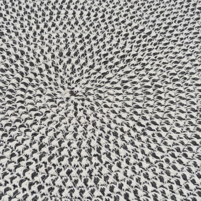 BigBuy Home Tapis Blanc Gris 90 x 90 x 0,2 cm
