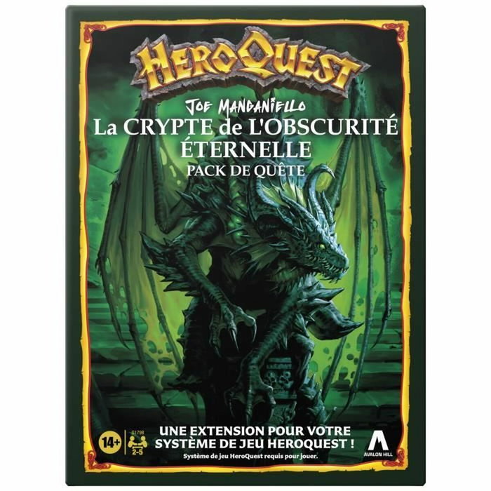 Hasbro Gaming HeroQuest Pack de quête La crypte de l'obscurité éternelle Hasbro Gaming HeroQuest Pack de quête La crypte de l'obscurité éternelle