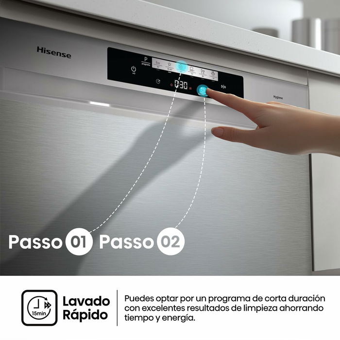 Lave-vaisselle Hisense HS643C90X Argent