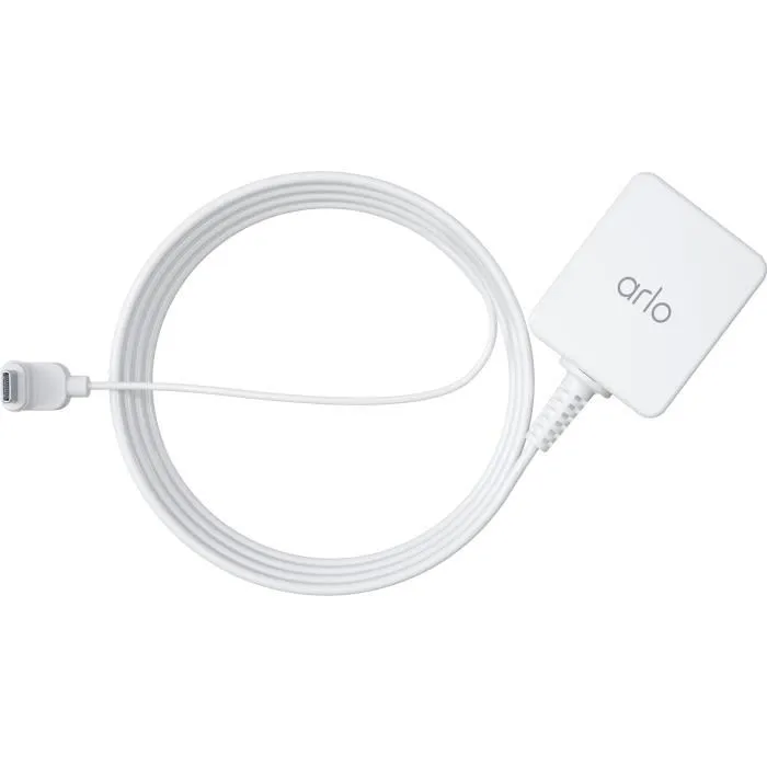 Arlo VMA5700-100PES Chargeur Secteur pour Caméra de Sécurité Extérieure Essential Blanc Arlo VMA5700-100PES Chargeur Secteur pour Caméra de Sécurité Extérieure Essential Blanc
