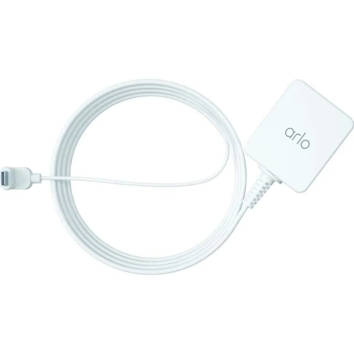 Arlo VMA5700-100PES Chargeur Secteur pour Caméra de Sécurité Extérieure Essential Blanc Arlo VMA5700-100PES Chargeur Secteur pour Caméra de Sécurité Extérieure Essential Blanc