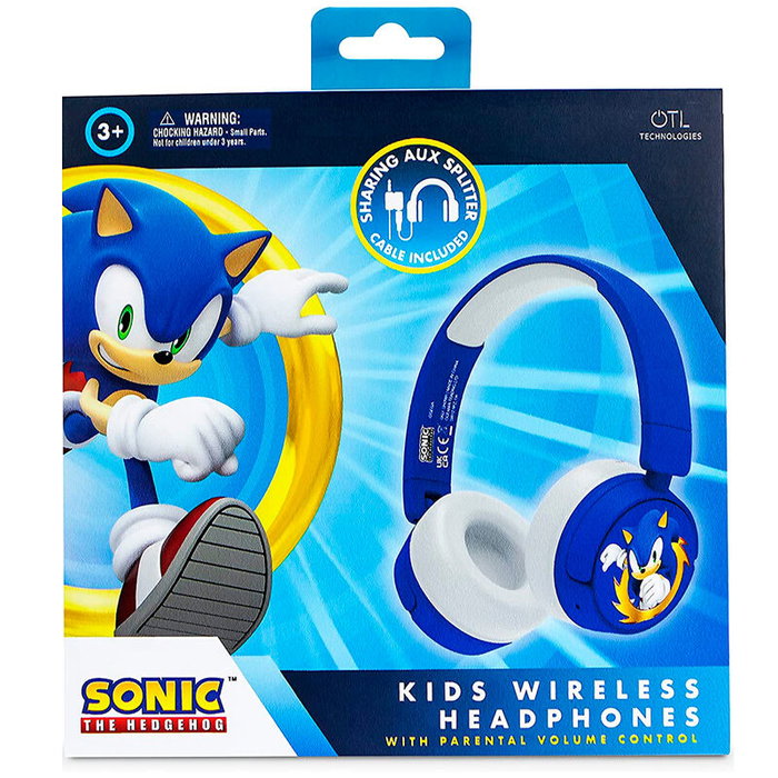 OTL TECHNOLOGIES Écouteurs sans fil Sonic the Hedgehog pour enfants OTL TECHNOLOGIES Écouteurs sans fil Sonic the Hedgehog pour enfants