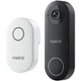 Reolink D340W - Caméra de surveillance WiFi intérieure/extérieure, 5MP, 180°, vision nocturne, audio bidirectionnel, compatible Google Assistant - Noir