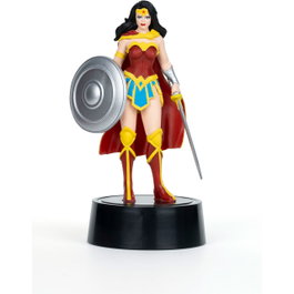 DC COMICS Figure lumineuse Wonder Woman Multiverso 24859 inspirée du Multivers DC - 10 cm de haut avec lampe LED projetant le logo