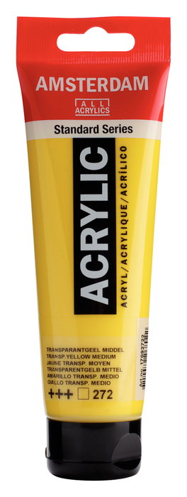 Amsterdam Peinture Acrylique Standard Series Jaune Transparent Moyen 120 ml Amsterdam Peinture Acrylique Standard Series Jaune Transparent Moyen 120 ml