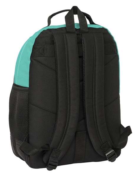 Safta Mochila Kings League "El Barrio" - Sac à dos double adaptable au chariot, dimensions 32x42x15 cm