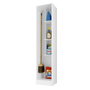 Armoire à balai Alexandra House Living Blanc Bois MDP 35 x 170 x 32 cm 1 porte Réversible