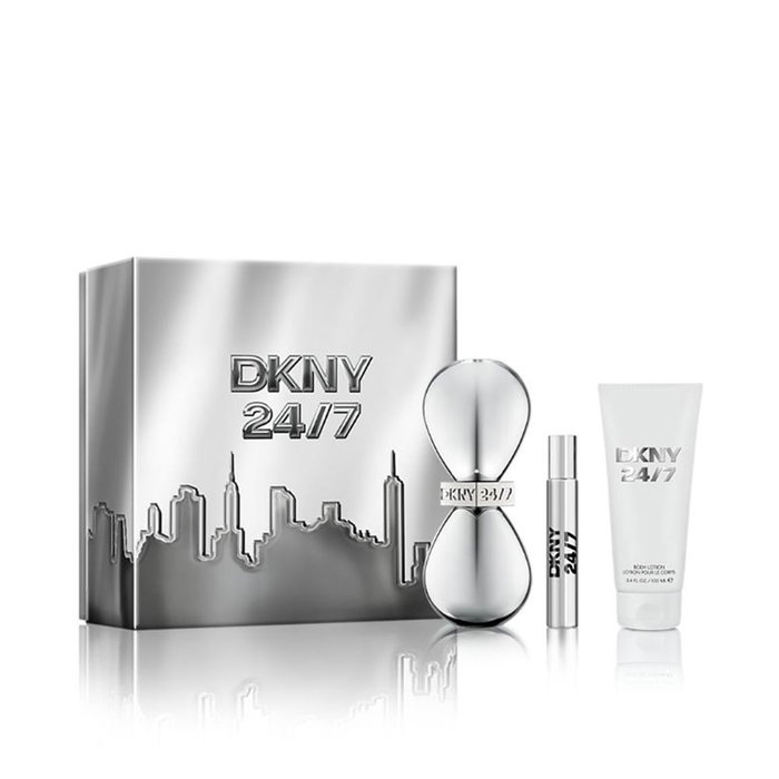 Donna Karan Coffret DKNY 24/7 3 Pièces Femme Eau de Parfum Lait Corps Vaporisateur Donna Karan Coffret DKNY 24/7 3 Pièces Femme Eau de Parfum Lait Corps Vaporisateur