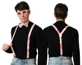 Set textile ensanglanté blanc et rouge 3 pièces pour déguisement de vampire adulte - Pour Halloween et soirées costumées