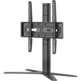 One For All WM4471 - Pied TV inclinable 15° et orientable 90° - Compatible téléviseurs 32 à 65 pouces (81-165 cm), support jusqu'à 40 kg, réglable en hauteur avec gestion des câbles