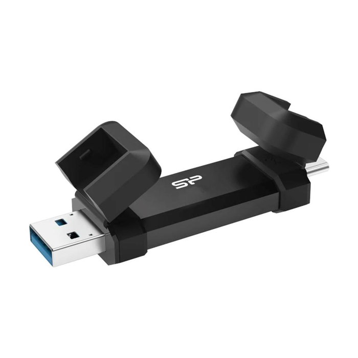 Silicon Power SP250GBUC3S72VPK Clé USB DS72 250GB USB 3.2 Gen 2 Type-A + Type-C 1050 Mo/s Lecture
