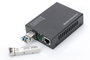 Digitus - Convertisseur de média Gigabit Ethernet autonome, port RJ45 vers slot SFP Open (sans module), portée jusqu'à 80 km