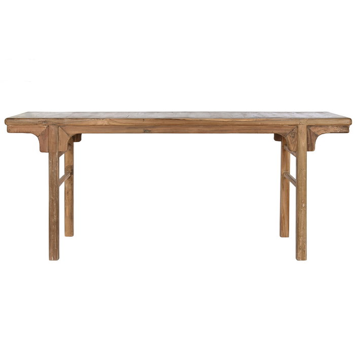 Home ESPRIT Table d'appoint Brun foncé bois de teck 195 x 50 x 82 cm Home ESPRIT Table d'appoint Brun foncé bois de teck 195 x 50 x 82 cm