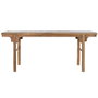 Home ESPRIT Table d'appoint Brun foncé bois de teck 195 x 50 x 82 cm