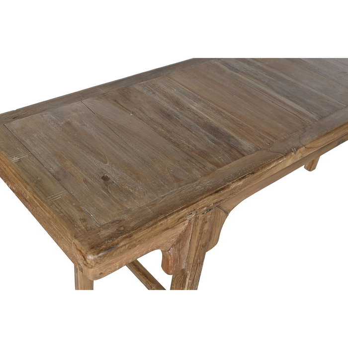 Home ESPRIT Table d'appoint Brun foncé bois de teck 195 x 50 x 82 cm Home ESPRIT Table d'appoint Brun foncé bois de teck 195 x 50 x 82 cm