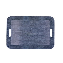 Quid Plateau Rectangulaire Habitat Polypropylène Bleu 41x32x4,5 cm (12 Unités)