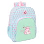 SAFTA - Sac à dos Pembe The Pink Cat pour école, voyage 42 cm avec sac frontal spacieux, adaptable au chariot à bagages, ergonomique et avec porte-gourdes