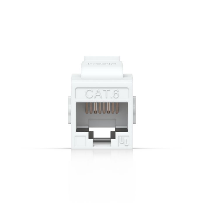 Ubiquiti Pass-through Cat6 Keystone Coupler, Lot de 12, pour Connexion de Câbles Ethernet Pré-terminés
