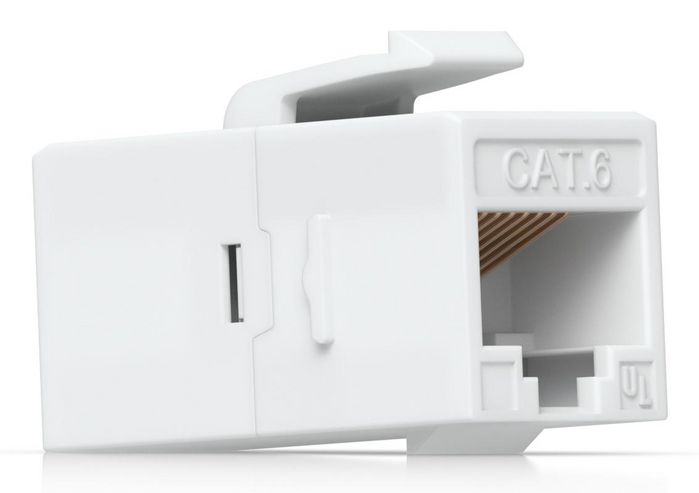 Ubiquiti Pass-through Cat6 Keystone Coupler, Lot de 12, pour Connexion de Câbles Ethernet Pré-terminés