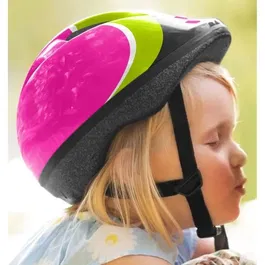 Stamp SKIDS CONTROL Casque Sécurité Rose Réglable + Genouillères et Coudières Combo pour Enfants Vélo Roller Skate