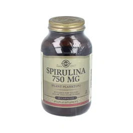 Solgar Spirulina 750 mg Complément Alimentaire Végétarien 80 Gélules