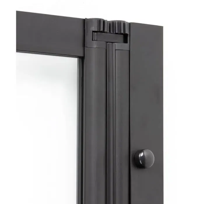 Gelco Lexia Pare-baignoire 4 volets, noir, dimensions 110 x 140 cm, profilés aluminium, verre transparent, design contemporain Gelco Lexia Pare-baignoire 4 volets, noir, dimensions 110 x 140 cm, profilés aluminium, verre transparent, design contemporain