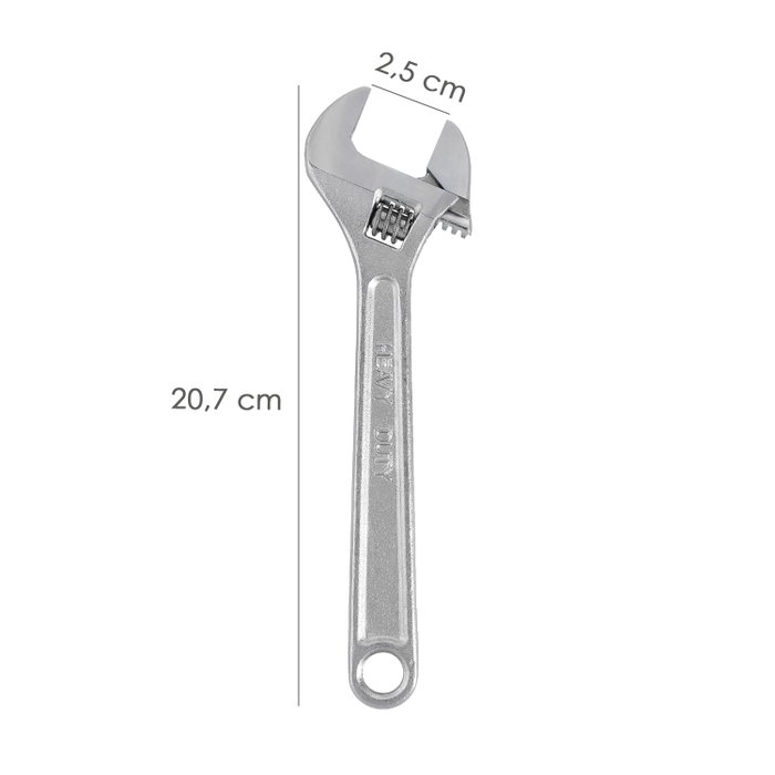 WOLFPACK LINEA PROFESIONAL Clé Ajustable Moleta 8 pouces