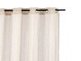Giftdecor Cortina Visillo Beige 140x260 cm Voilage en Polyester (Set de 6)