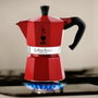 Bialetti Moka Express Rouge - 6 Tasses (300 ml) - Cafetière Italienne