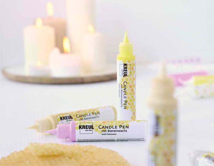 Kreul PICTIXX Pen pour bougies bleu métallique 29ml