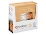 KINVARA Plateau de service carré en bambu Naturel 30x30cm