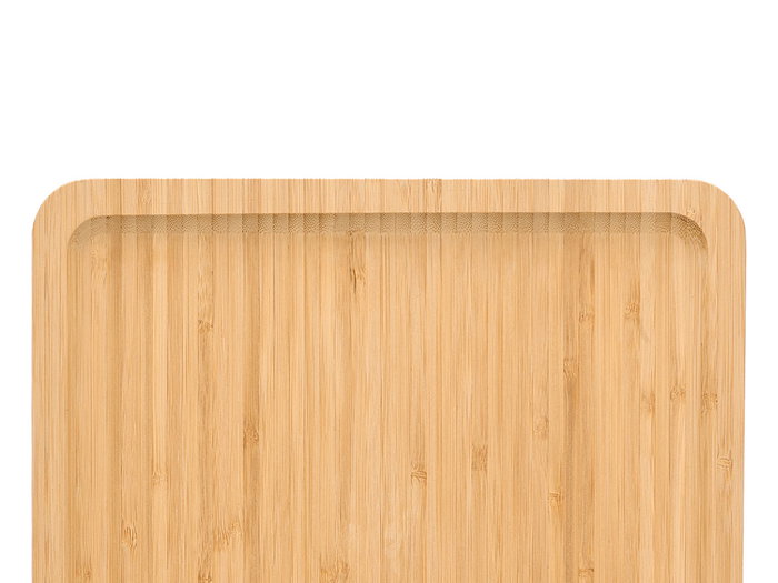 KINVARA Plateau de service carré en bambu Naturel 30x30cm