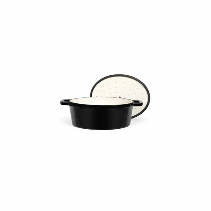 Livoo Cocotte ovale MEP129N 4,5 L en fonte émaillée noire Livoo Cocotte ovale MEP129N 4,5 L en fonte émaillée noire