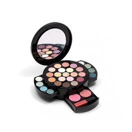 Nouba Trousse 238, Coffret maquillage multi-usage avec palette visage 30 nuances et rouge à lèvres liquide, pour femme
